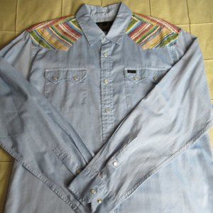 Howler Brothers Crosscut L/S Snapshirt Shaman Chambray M